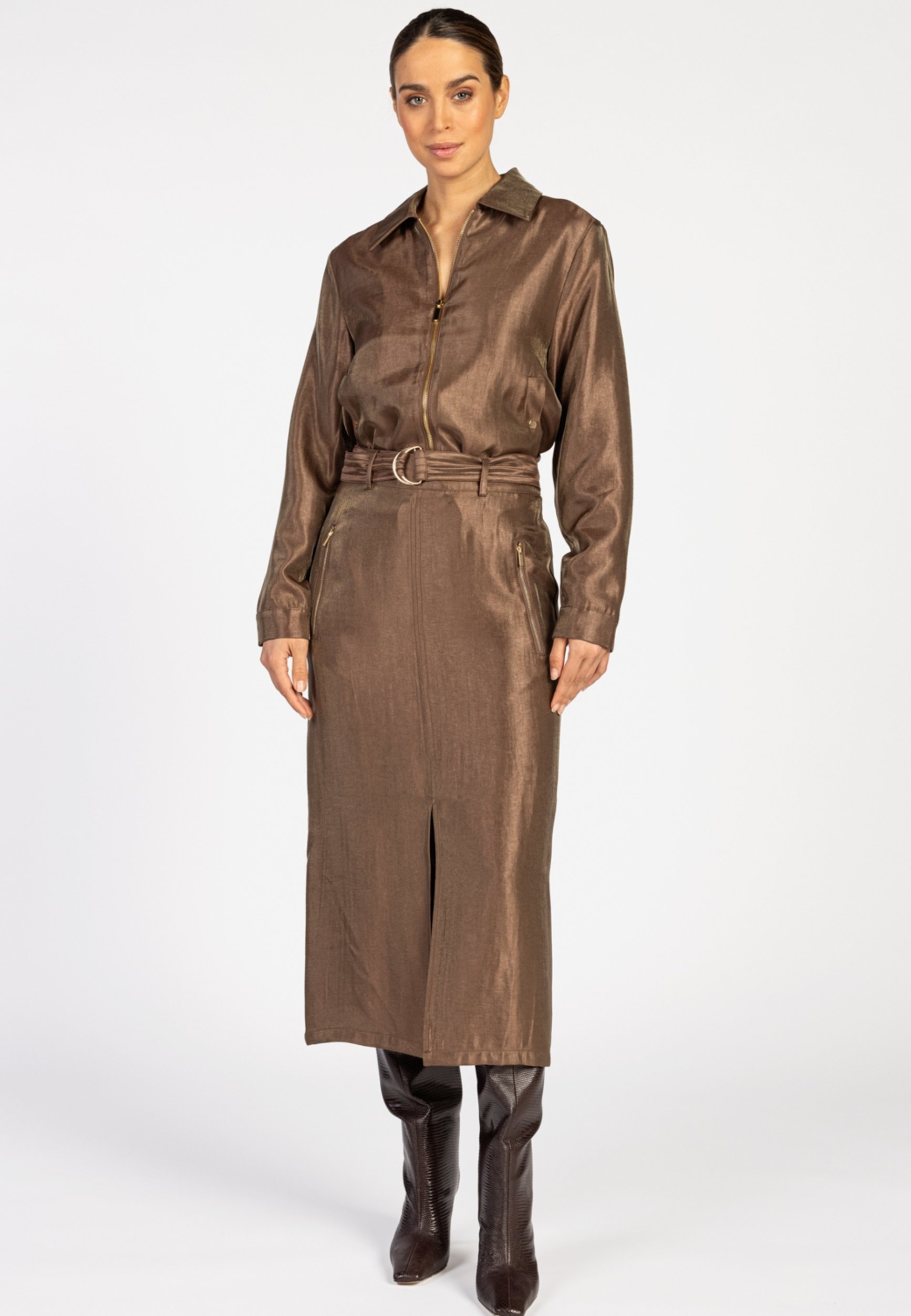 paaako Aaiko VARYAS VIS 545 - Kokerrok - pinecone/bruin - Zalando.nl