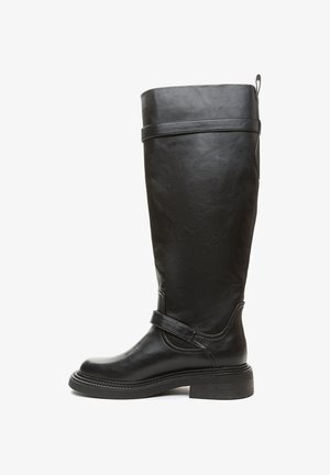 Kovbojské/motorkárske čižmy - black