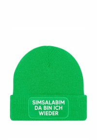 MoonWorks MIT PATCH MIT SPRUCH SIMSALABIM - Beanie - grün
