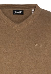 Schott PLBEAL - Strickpullover - camel
