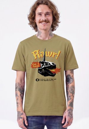 watapparel, RAWR UNISEX - T-Shirt print - faded olive