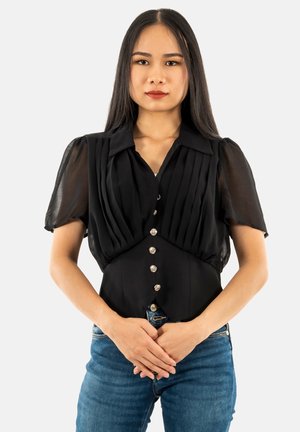 OPLIA - Blusa - noir