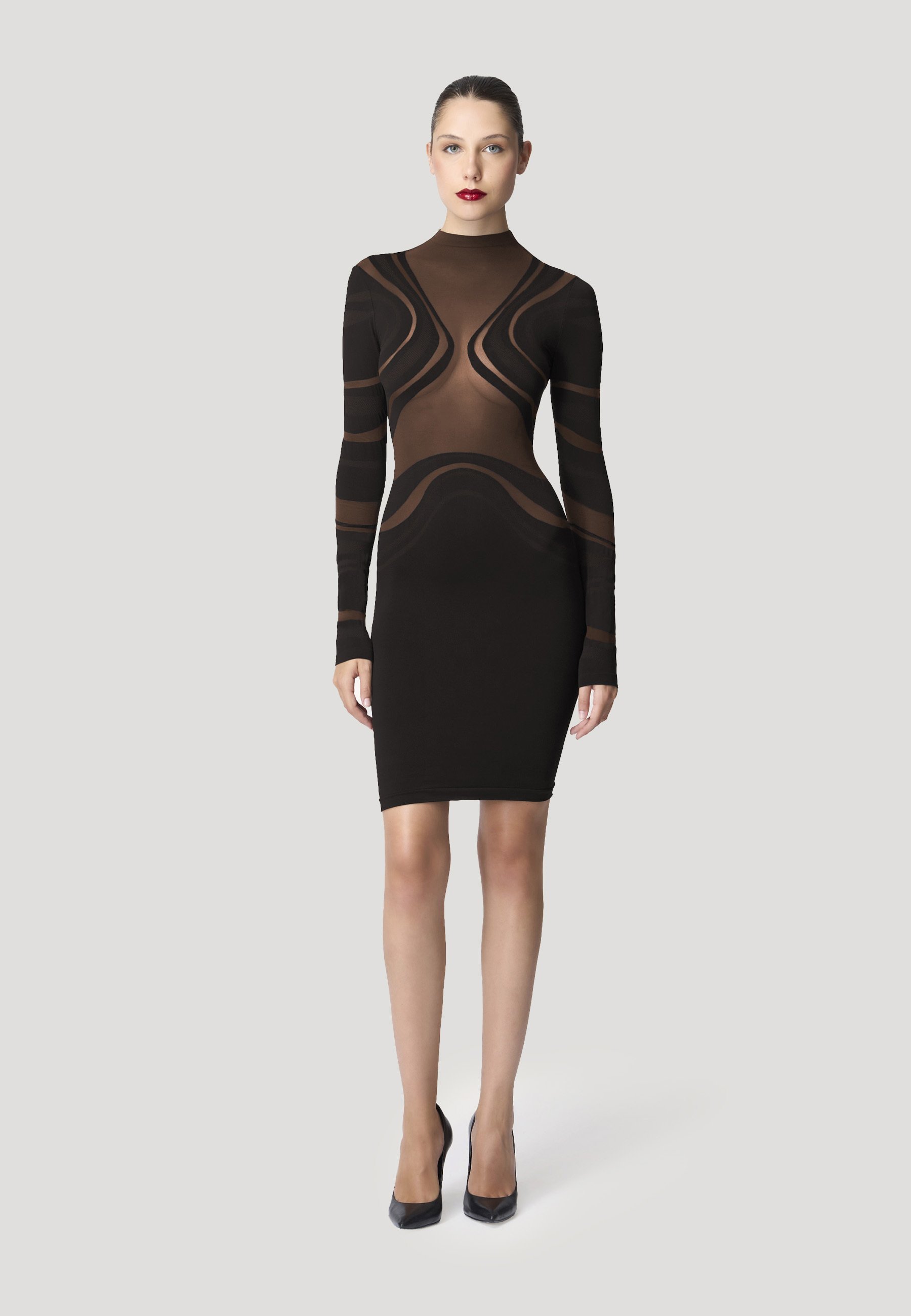Wolford VENUS - Shift dress - umber black/brown - Zalando