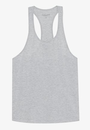 Pier One Sport, MUSCLE FIT VEST WITH RACER BACK - Top - mottled grey