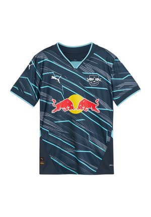 T-shirt con stampa - blaublau