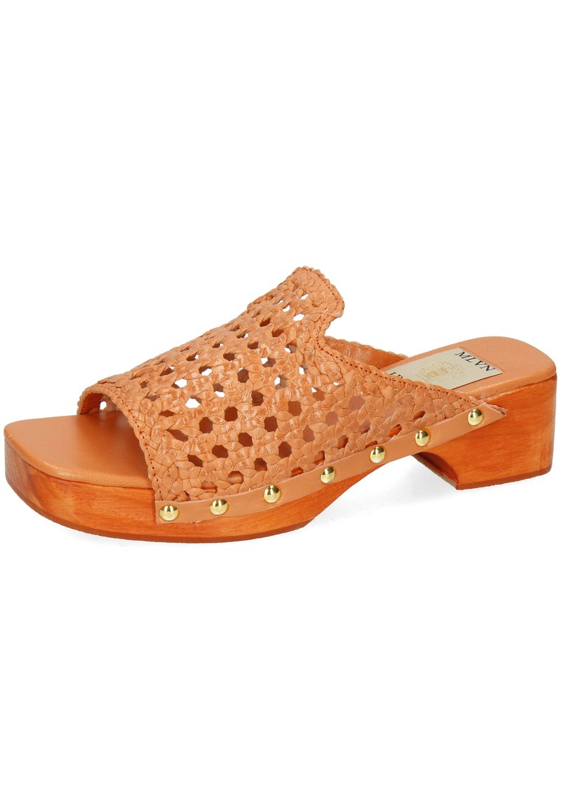 Damen Sneaker | Melvin & Hamilton MARIA GOAT RIVETS Pantolette flach orange - PQ60536 Damen Sneaker | Melvin & Hamilton MARIA GOAT RIVETS Pantolette flach orange - PQ60536