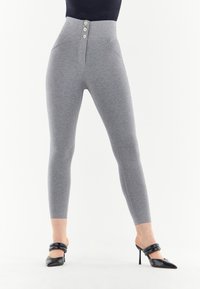 Freddy PUSH UP WR UP CURVY VITA ALTA - Pantalones - grigio mélange