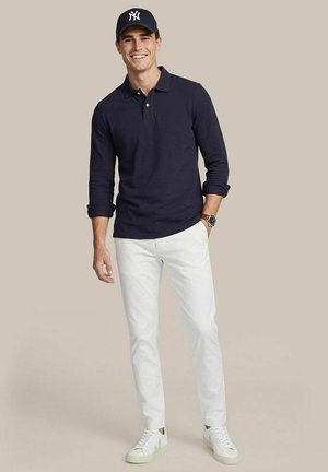 Suitable, STEPPIN' OUT LONGSLEEVE POLO PIQUÉ CLASSIC - Polo shirt - navy