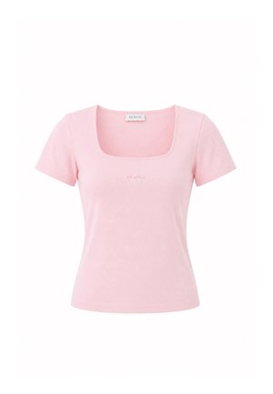 OH APRIL, KALINA SLIM FIT T-SHIRT - Tričko s potlačou - baby rose