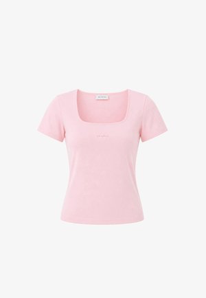 OH APRIL, KALINA SLIM FIT T-SHIRT - Tričko s potlačou - baby rose