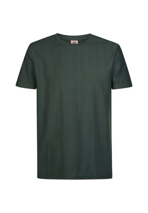 Petrol Industries, HERRINGBONE JERSEY T-SHIRT HAYDEN - T-shirt basic - deep green