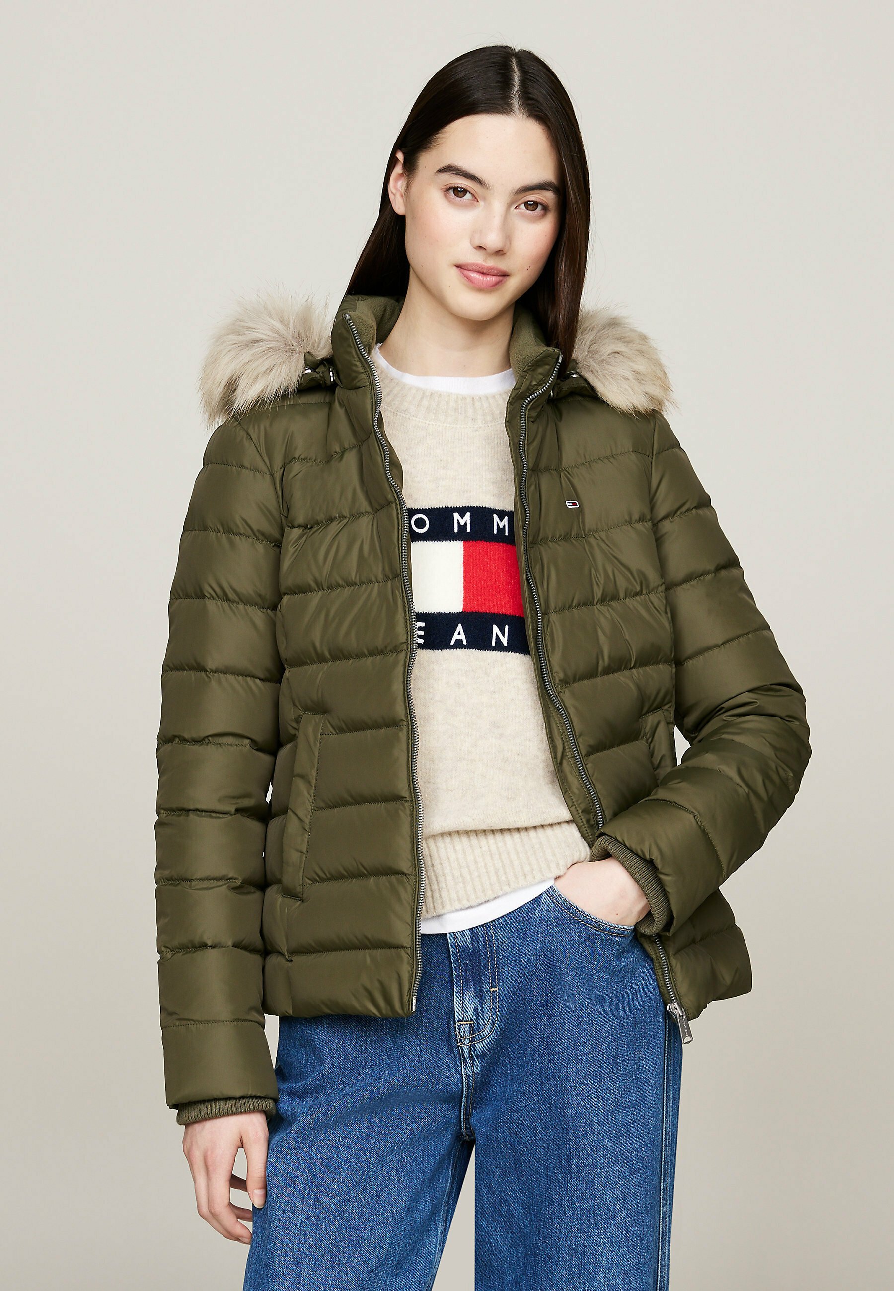 Apparel Tommy Jeans Neon Green Jacket Clothing Tommy Hilfiger Neon