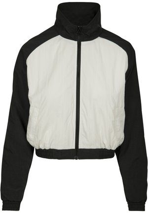 CRINKLE BATWING  - Training jacket - black/white