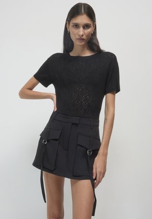 Calliope LAVORAZIONE - T-shirt con stampa - ultrablack