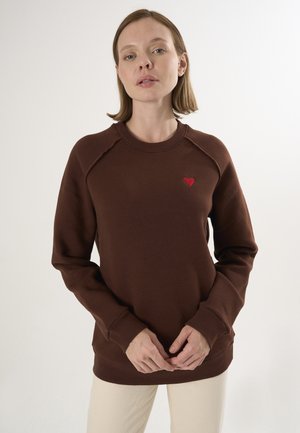 CREW NECK - Sweatshirt - brown