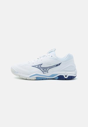 WAVE STEALTH 6 - Håndboldsko - white/bellwether blue/bel air blue
