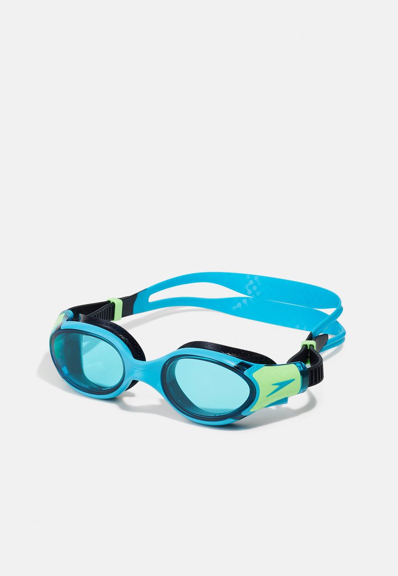 Speedo - BIOFUSE JUNIOR UNISEX - Lunettes de natation - hypersonic blue/true navy/lumo green/blue, Agrandir