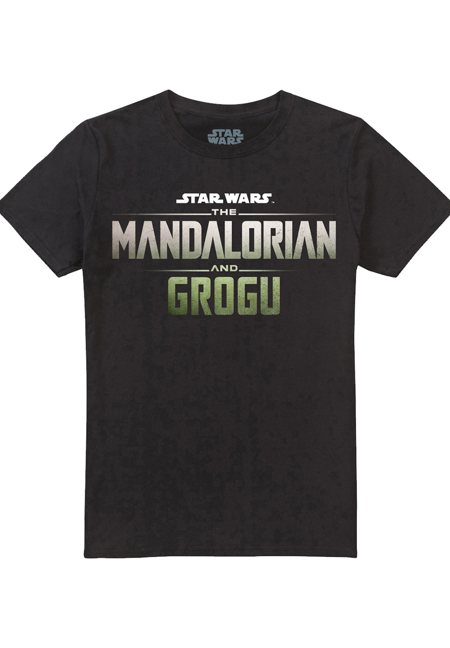 Star Wars THE MANDALORIAN GROGU MOVIE LOGO - Print T-shirt - black