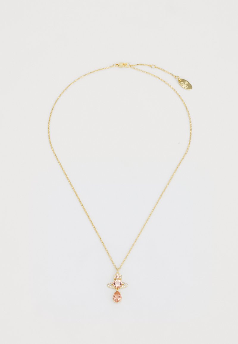 Vivienne Westwood ISMENE DROP PENDANT - Necklace - gold-coloured/peach