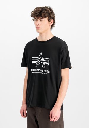 Alpha Industries, ALPHA INDUSTRIES MEN - T-SHIRTS LOGO PRINT T-SHIRT - T-Shirt print - black