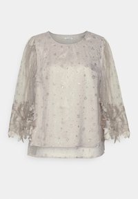 Unselected, pale mushroom/silver glitter