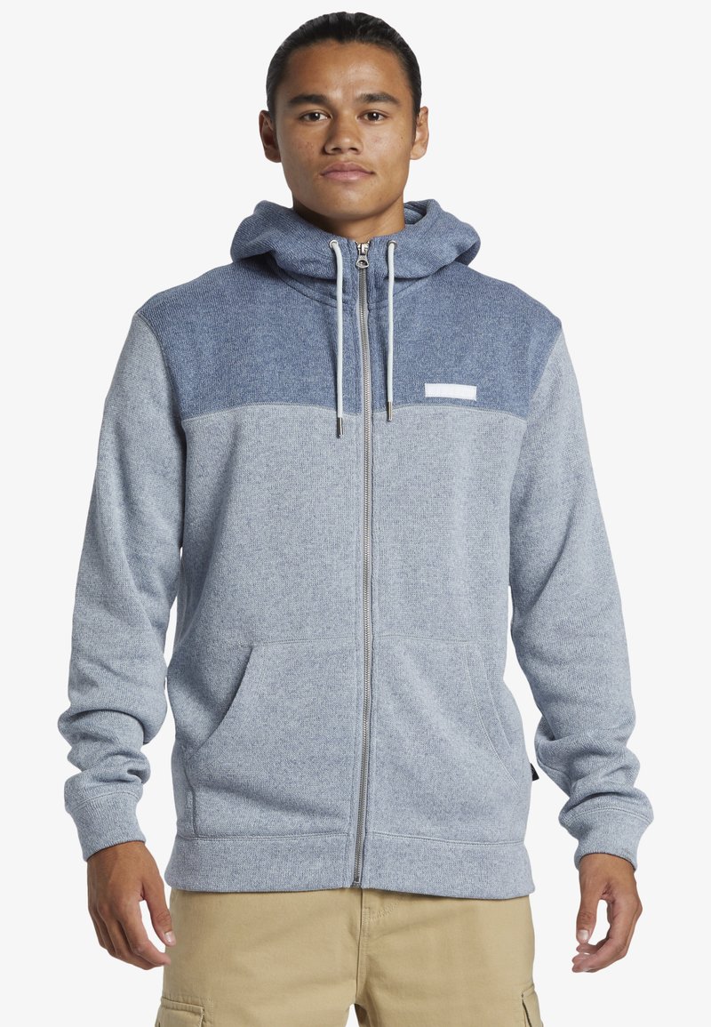 Quiksilver - KELLER BLOCK  - Zip-up sweatshirt - blue, Enlarge