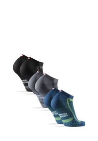 Danish Endurance LONG DISTANCE  3 PACK   - Calcetines tobilleros - grey black blue