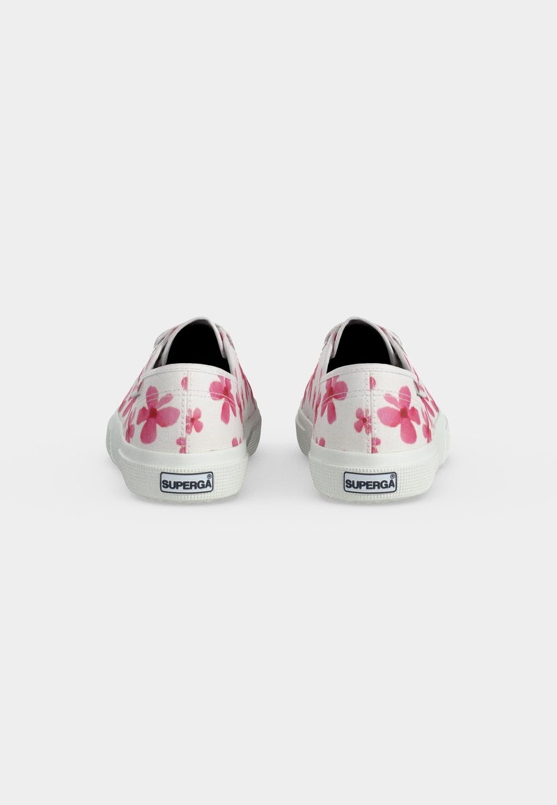 Superga Sneaker da donna low 2750 Little Flower Embroidery, Navy Fuchsia Pink Blue Flowers S1181kw Aez, 41 EU