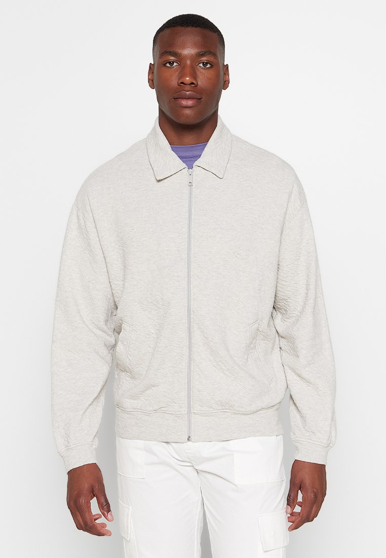 American vintage Sweater met rits beige