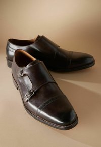 Next REGULAR FIT - SIGNATURE DOUBLE MONK - Business loafers - brown
