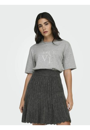 JDY PENNY  - T-shirt print - medium grey melange