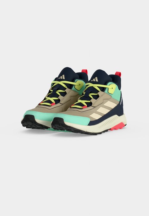 adidas ANYLANDER MID UNISEX - Hiking shoes - khaki three/white/legend ink — photo 3