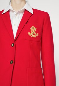 Lauren Ralph Lauren BULLION JACQUARD BLAZER - Blazer - lipstick red
