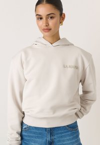LA MANIA Mikina s kapucňou - beige