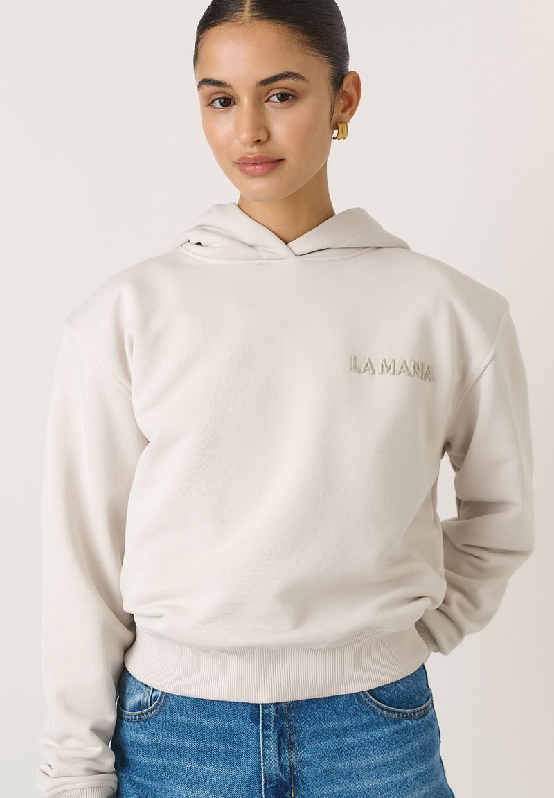 LA MANIA Mikina s kapucňou - beige