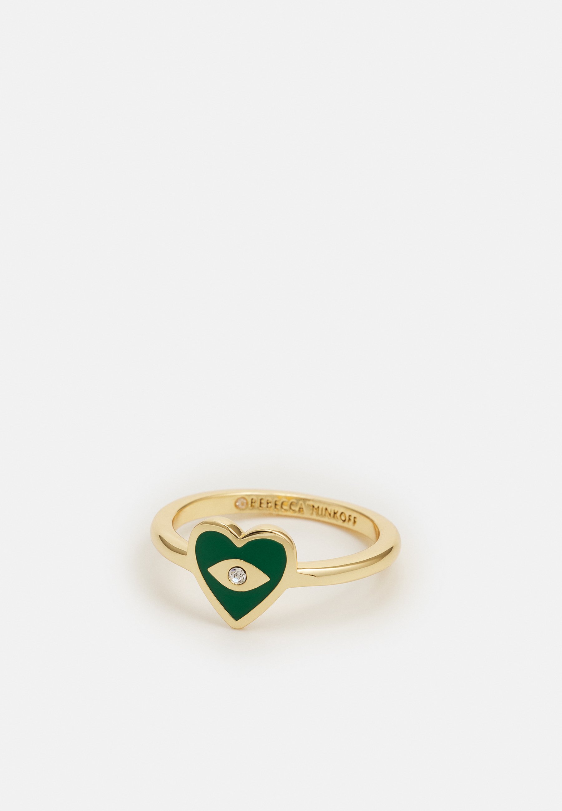 Evil eye gold ring