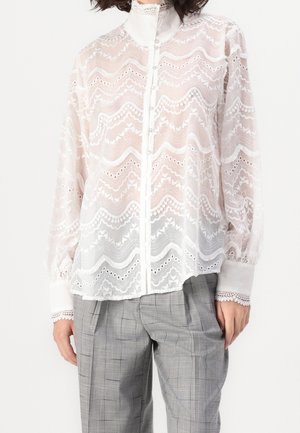 Button-down blouse - white