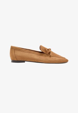 Marks & Spencer, BOW FLAT LOAFER PUMPS - Loafers - tan