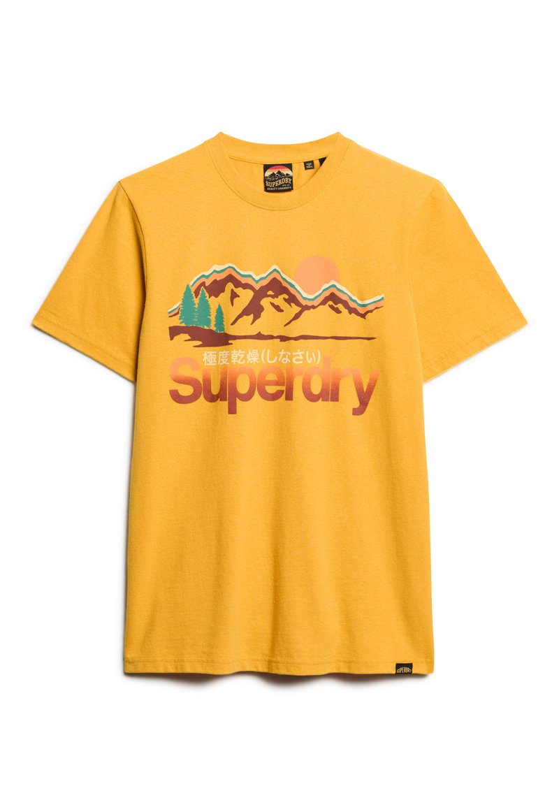 Superdry & Co T-shirt print geel Superdry & Co T-shirt print geel