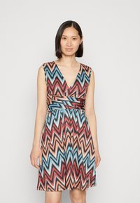 Anna Field Vestido de malha - red/green/multi-coloured