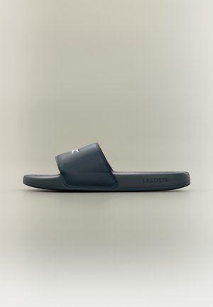 Lacoste SERVE SLIDE 125 - Natikače - navy/white