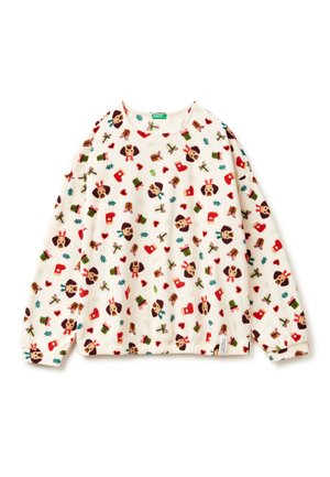 ALL-OVER PRINTED SINGLE, CREW NECK - Suéter de forro polar - multicolor