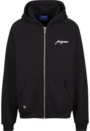 CHEST LOGO - Zip-up sweatshirt - black