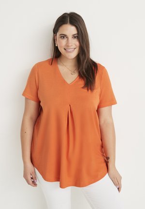 Cellbes of Sweden V-NECK - T-Shirt print - orange
