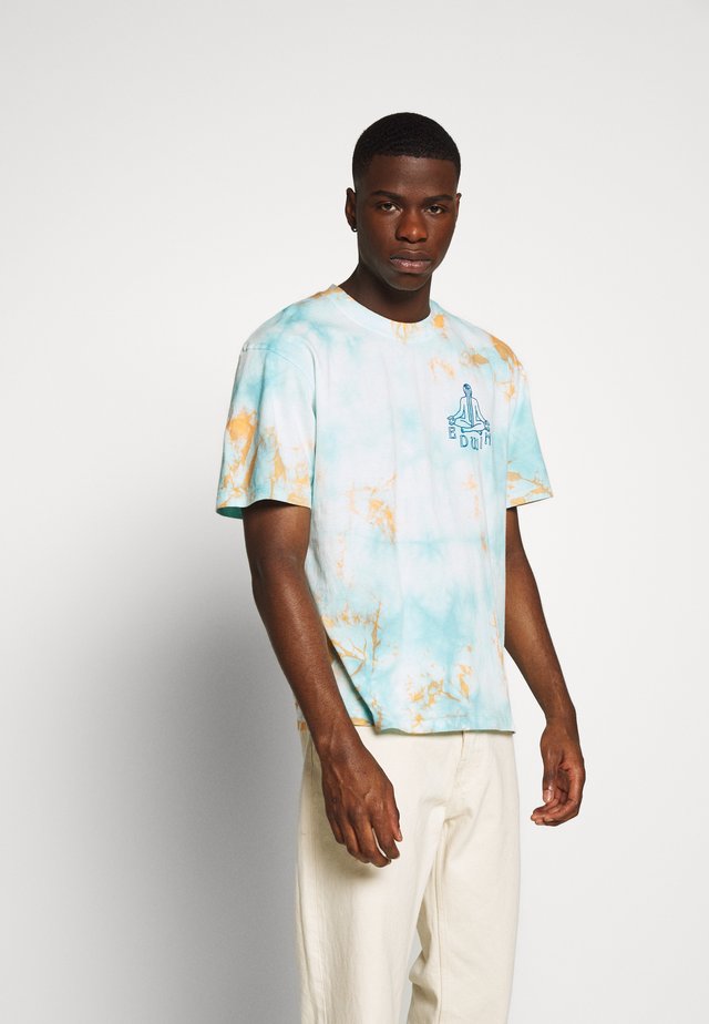 MEDITATION - Print T-shirt - blue / cantaloupe
