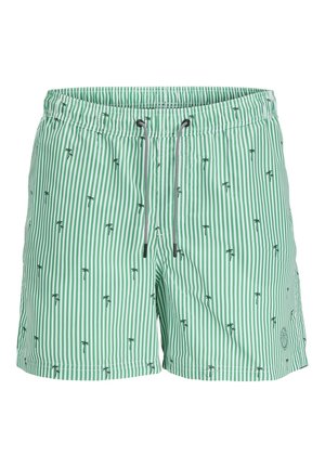 Jack & Jones Junior SMALL STRIPES - Bañador corto - green bee