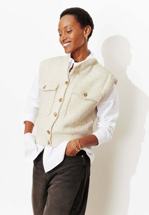 IRISÉ SANS MANCHES - Veste sans manches - ecru