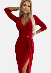 Chelsea Clark SHINY AND A SLIT ON THE LEG - Abiti per occasioni speciali - red