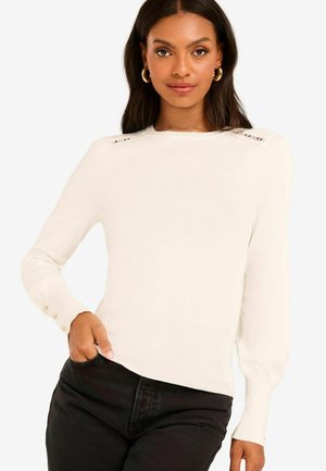 SCALLOP - REGULAR FIT - Pulóver - ivory white