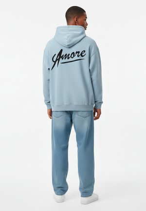 AMORE BACK EMBROIDERY VINTAGE - Kapuutsiga pusa - light blue